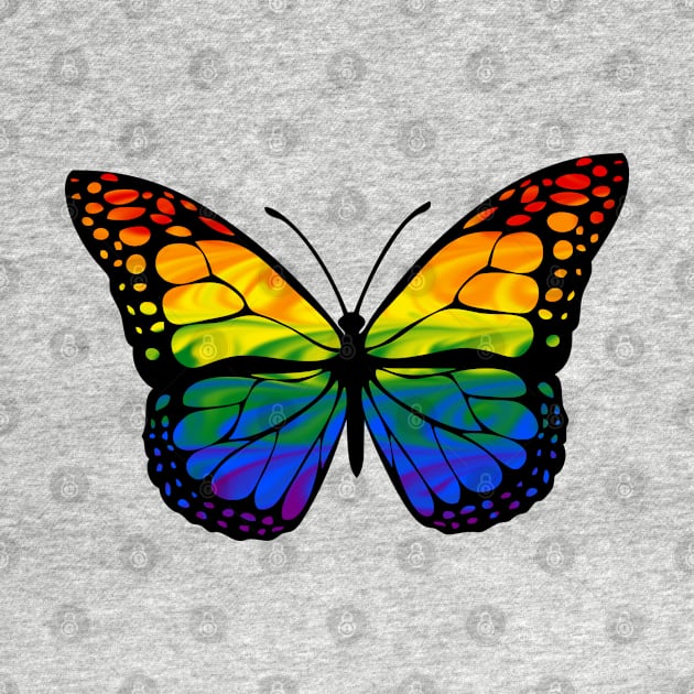 Rainbow Butterfly by TheQueerPotato